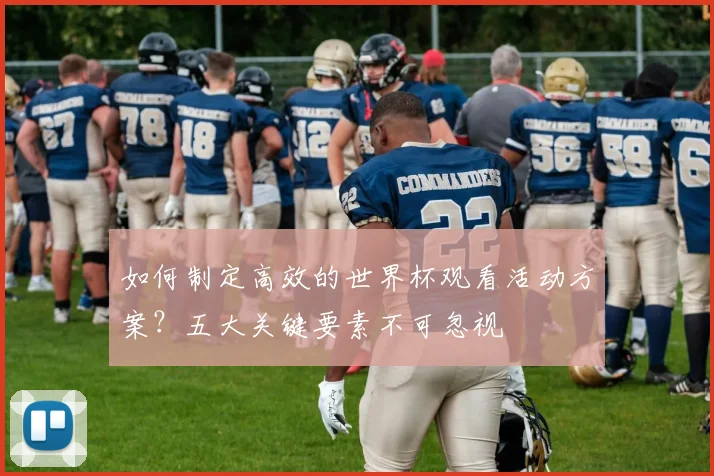 如何制定高效的世界杯观看活动方案？五大关键要素不可忽视