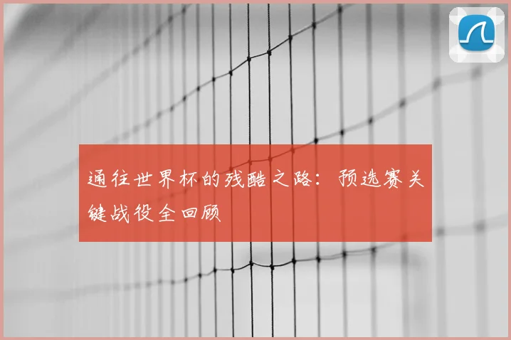 通往世界杯的残酷之路：预选赛关键战役全回顾